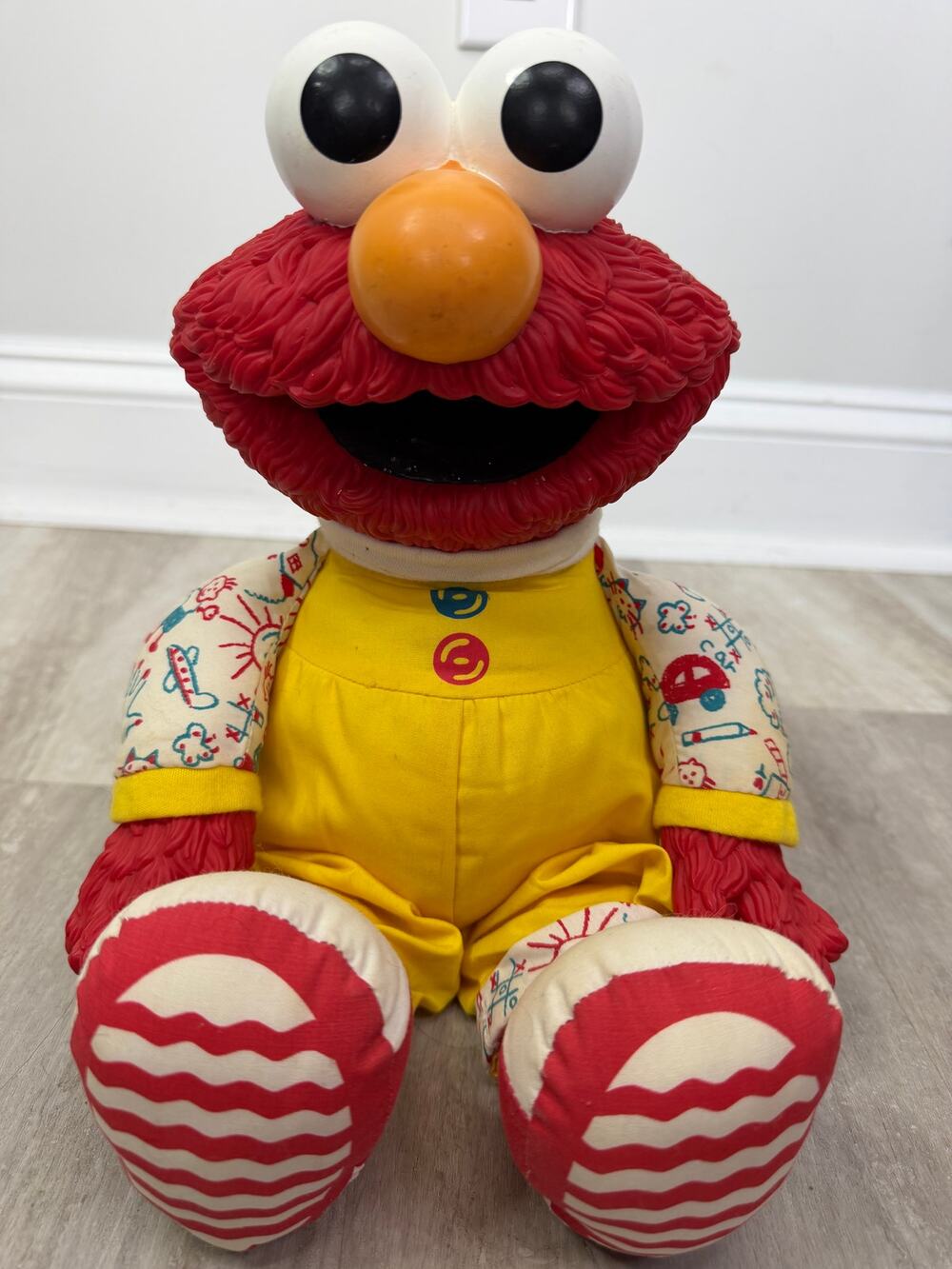Vintage Jim Henson ELMO Doll Playskool Hasbro 15 inch Sesame Street Muppets